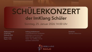 Schülerkonzert der ImKlang Schülerinnen und Schüler