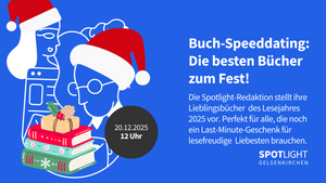 Buch-Speeddating: Die besten Bücher zum Fest!