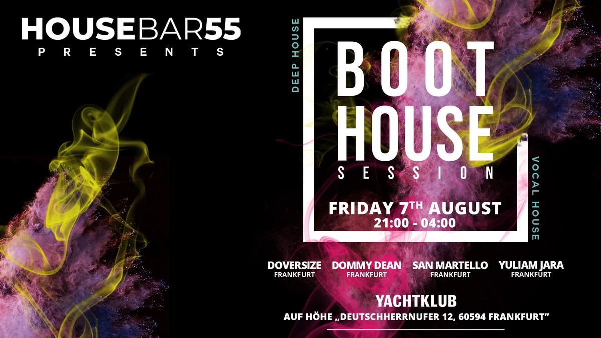 Titelbild der Veranstaltung BOOT House Session - by HOUSEBAR55