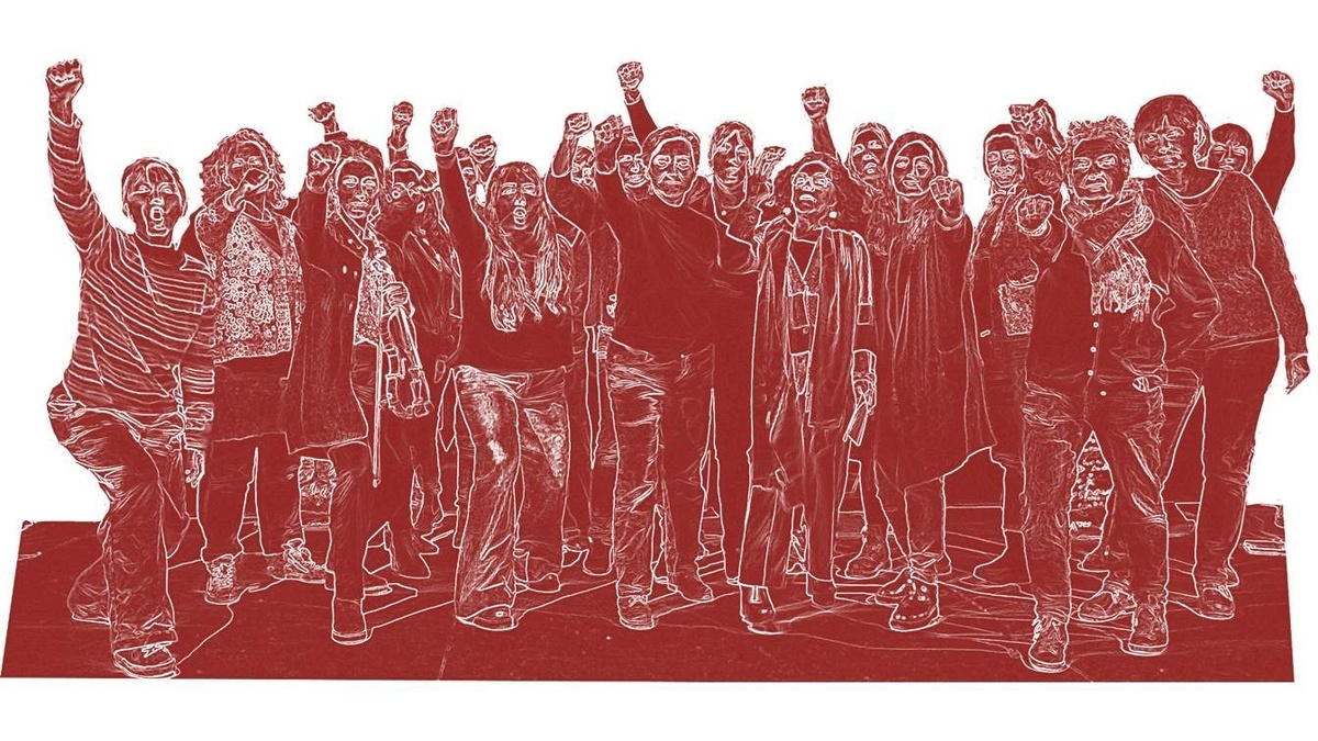 Feministischer Protestchor – Probe