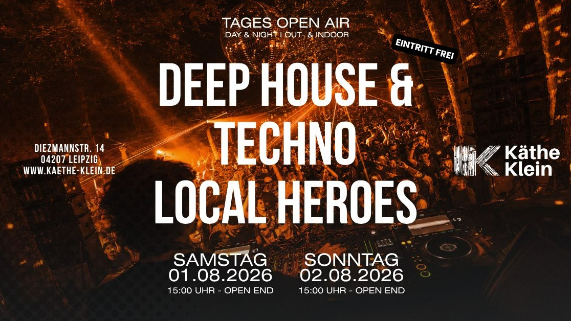 Titelbild der Veranstaltung Käthe`s Sunday I Week KW 31 I Sat & Sun I LOCAL HEROES I Day & Night I Out - & Indoor
