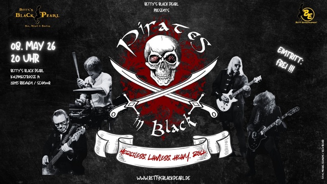 PIRATES IN BLACK - Merciless - Lawless - Heavy - Rock