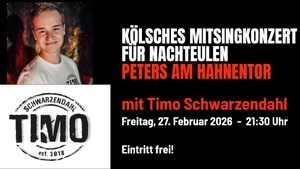 MitSingKunzät vür Naaksüüle, kostenloses Mitsingkonzert mit Timo Schwarzendahl