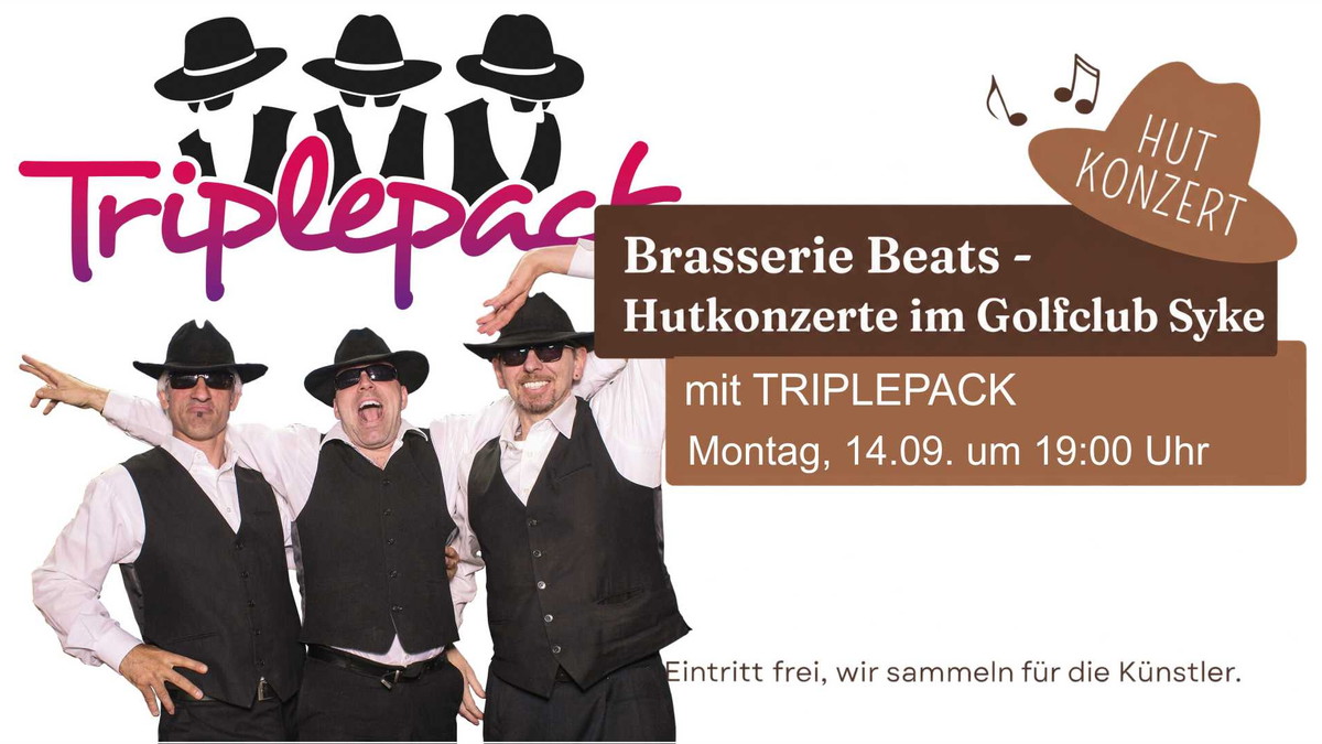 Titelbild der Veranstaltung Brasserie Beats mit TRIPLEPACK