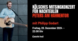 MitSingKunzät vür Naaksüüle, kostenloses Mitsingkonzert mit Philipp Godart