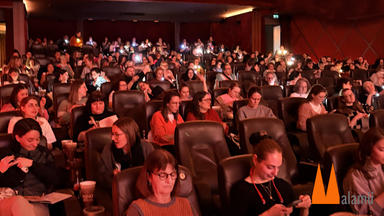 Stricken im Kino - Strickkino Köln