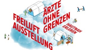 Escape Game auf der Freiluft-Ausstellung "Ärzte ohne Grenzen hautnah"