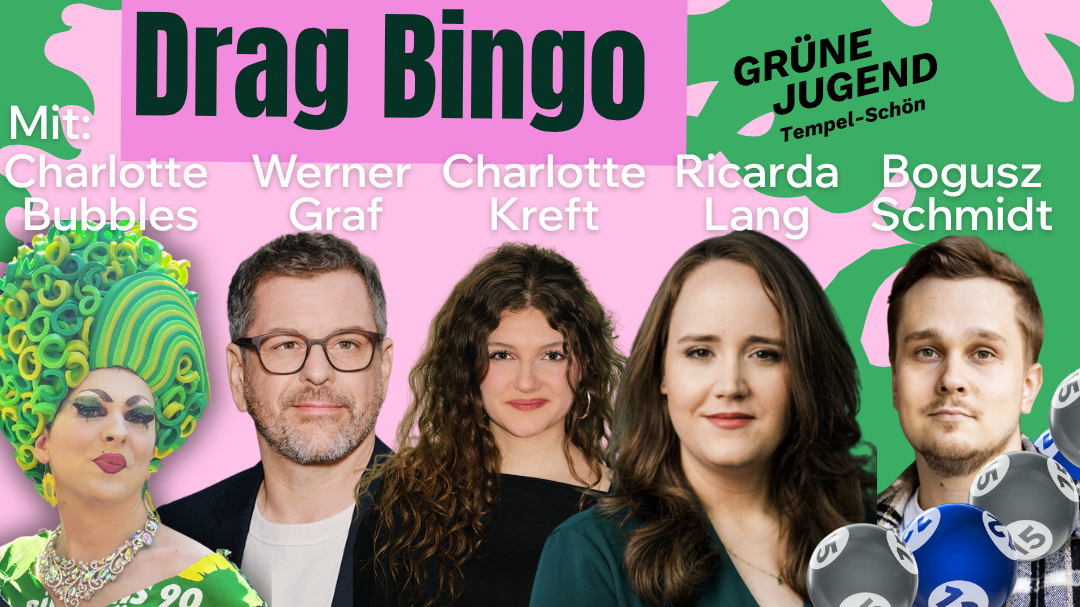 Drag Bingo mit Werner Graf und Ricarda Lang