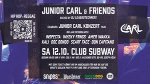 Junior Carl & Friends LIVE + Party im Anschluss