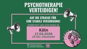 "Psychotherapie verteidigen!" - Demonstration