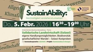 Solidarische Landwirtschaft + Kostproben I SustainAbility: Nachhaltigkeit verstehen & umsetzen (an der TU/DD-Plauen & online)