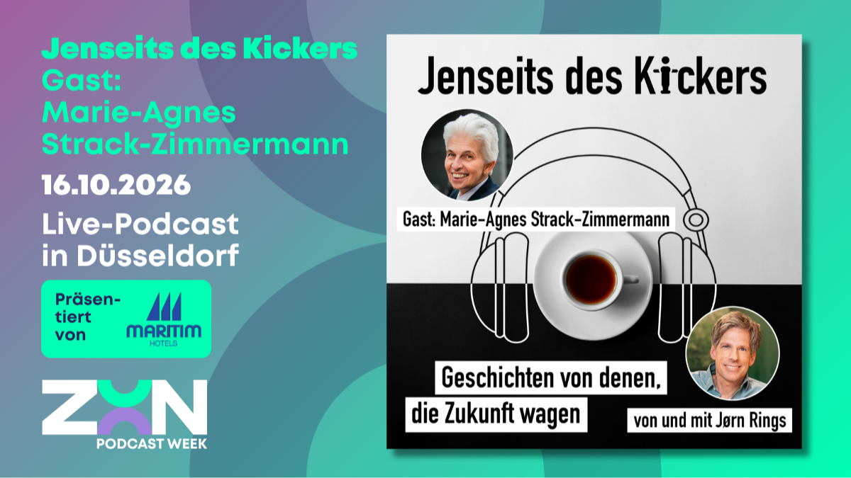 Titelbild der Veranstaltung Jenseits des Kickers / Live-Podcast / ZOON PODCAST WEEK