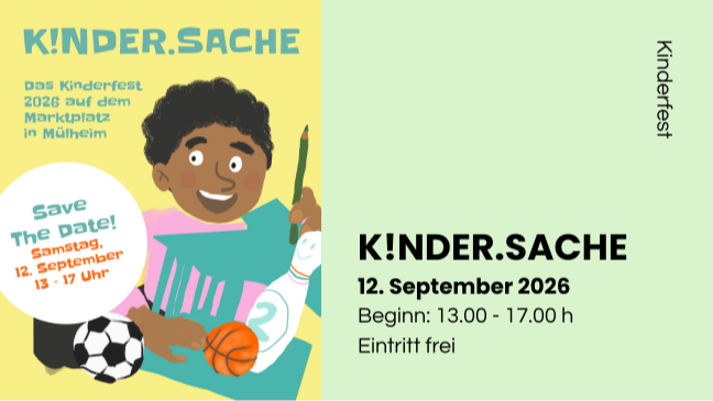 Titelbild der Veranstaltung K!NDER.SACHE // Kinderfest auf dem Marktplatz