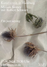 Miriam Stoney mit Robert Schwarz: I’m just saying