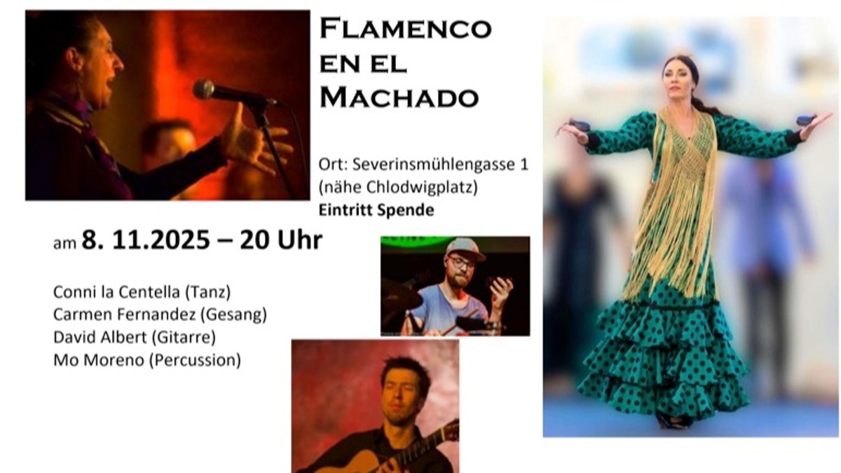Flamenco Nacht mit Gesang aus Sevilla, Tanz aus New York, Gitarre und Perkussion