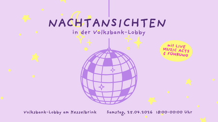 Nachtansichten in der Volksbank-Lobby