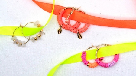 Bunte Creolen