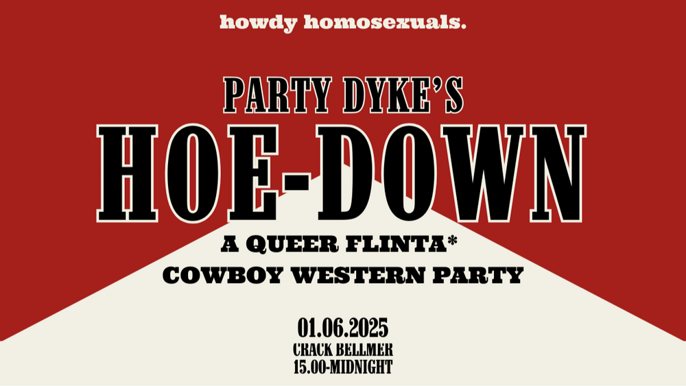 Party Dyke's Hoe-Down: A Queer FLINTA* Cowboy Western Party
