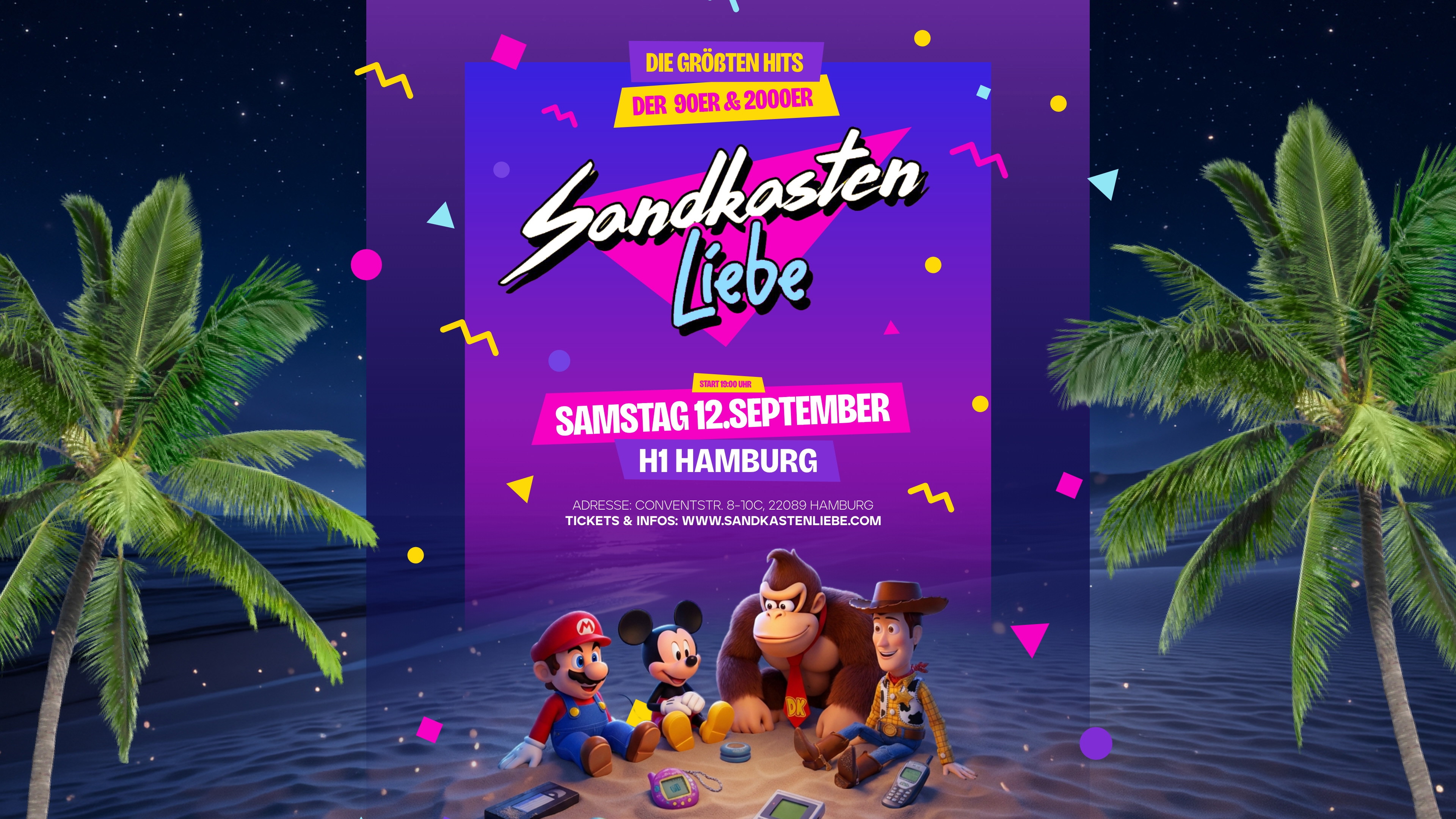 SANDKASTENLIEBE – Hamburg's 90er & 2000er Party H1 Club