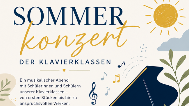 Sommerkonzert der Klavierklassen