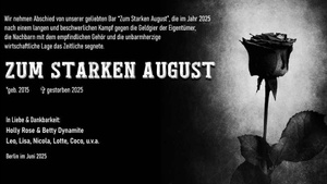 Trauerfeier für 'ZUM STARKEN AUGUST'