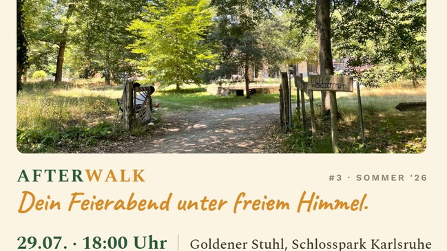 AfterWALK. Dein Feierabend unter freiem Himmel.