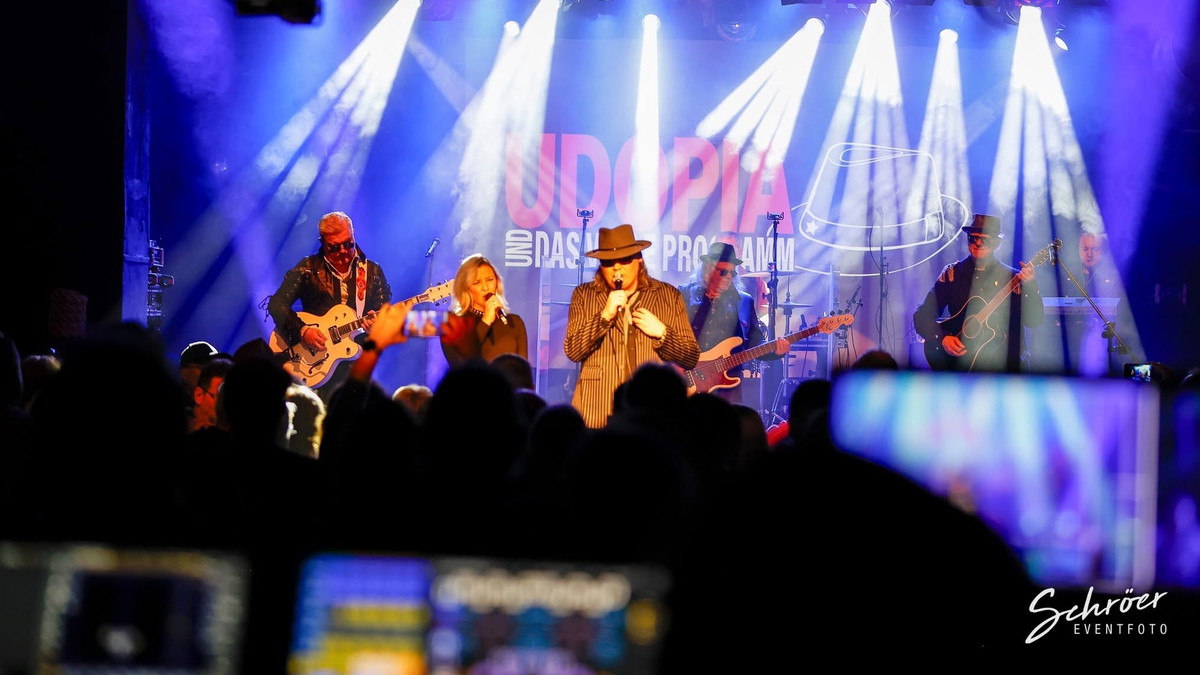 Titelbild der Veranstaltung UDOPIA - A Tribute to Udo Lindenberg - 2. Tribute Festival Mönchengladbach 2026