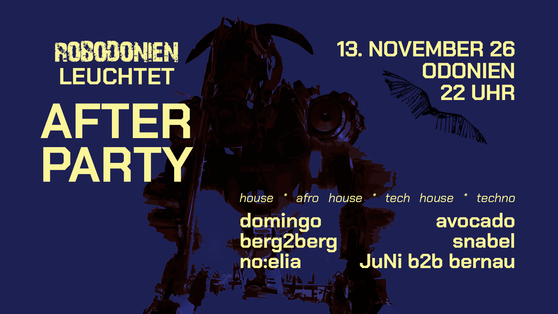 ROBODONIEN LEUCHTET AFTERPARTY