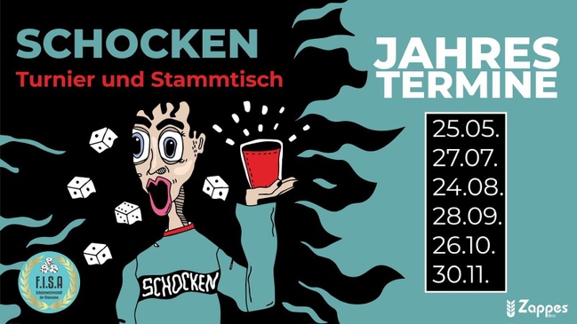 All Stars Schocken im Zappes - Turnier & Stammtisch