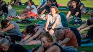 Yoga an der Frauenkirche