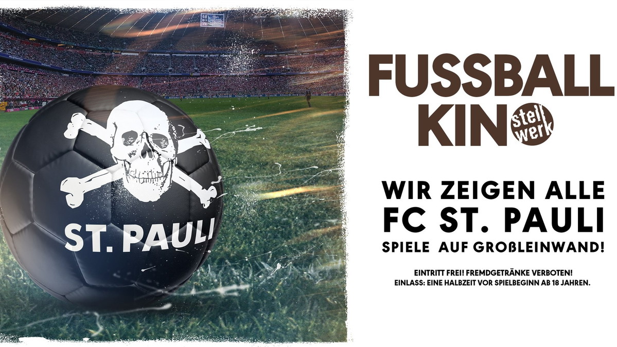 Titelbild der Veranstaltung Fußballkino Hamburg/ Holstein Kiel vs. St.Pauli