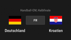Handball-EM, Halbfinale, Deutschland - Kroatien