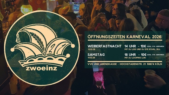 Weiberfastnacht 2026 im ZwoEinz