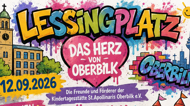 Oberbilker Stadtteiltrödel mit Herz Nachbarschaftsfest Lessingplatz