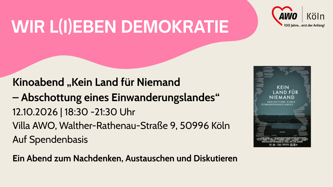 Kinoabend „Kein Land für Niemand  – Abschottung eines Einwanderungslandes“