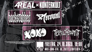 Areal x Konterkult mit BACKSTABBED, RECOUNT, XOXO und TEXTILTHERAPEUT