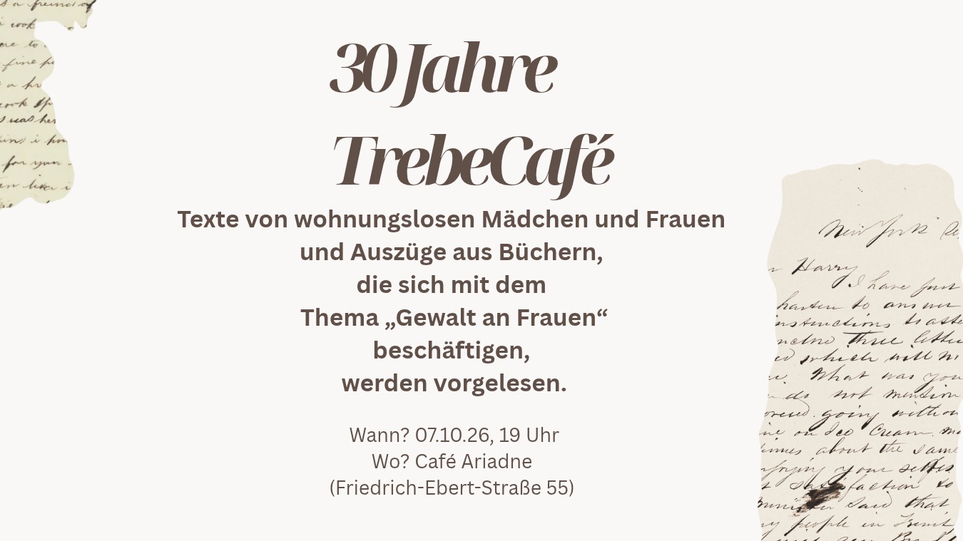 30 Jahre TrebeCafé - Lesung