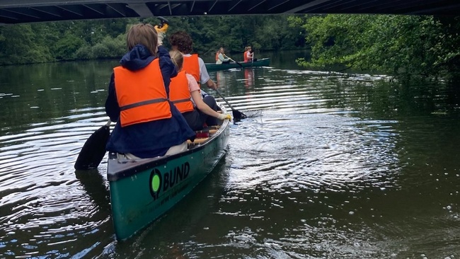 Kanu-Cleanup-Aktion mit der BUNDjugend