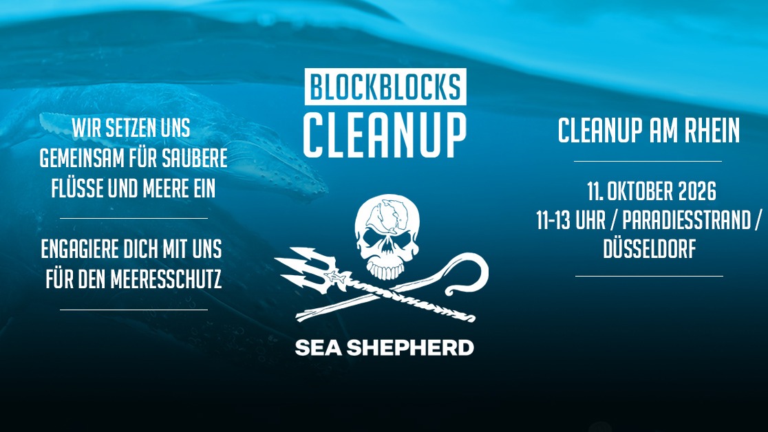 Titelbild der Veranstaltung Cleanup am Rhein mit Sea Shepherd