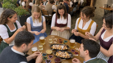 Wiesn Glupperl gestalten, Schmarrn & Social