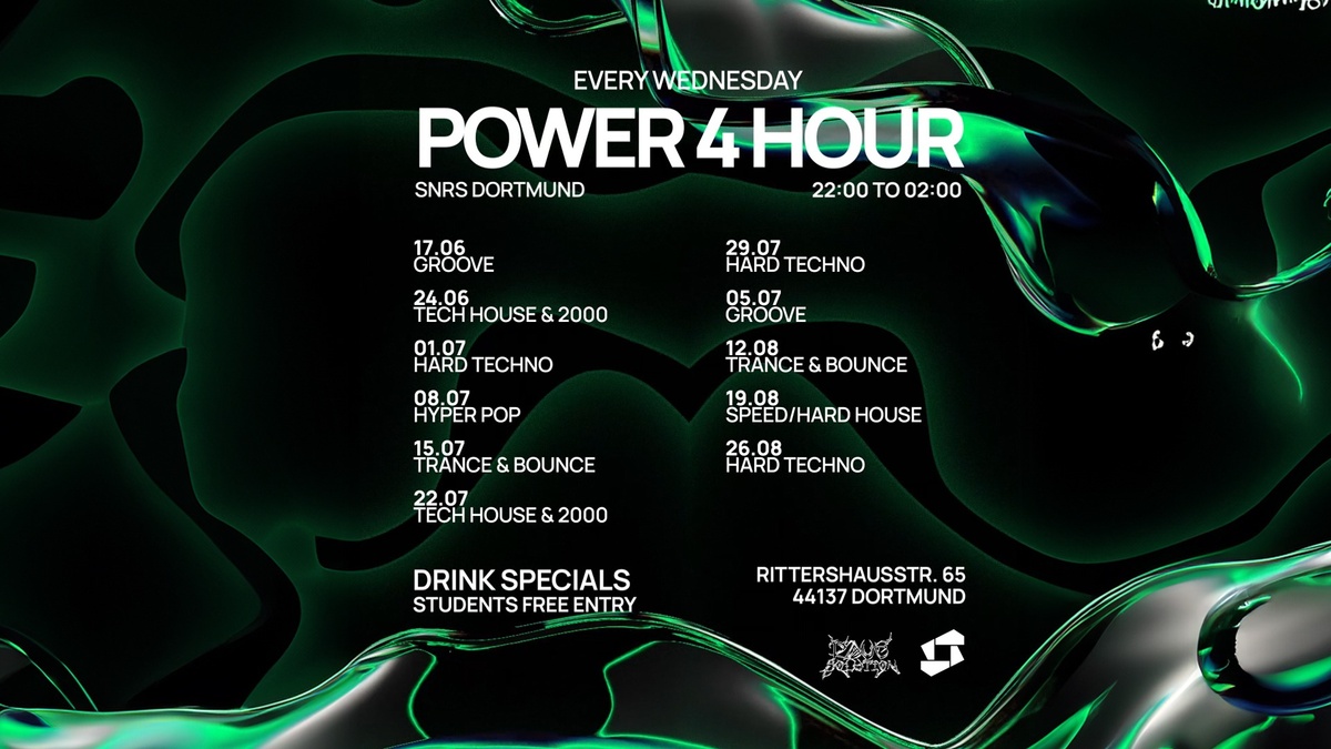 POWER4HOURS - 240MIN RAVE // JEDEN MTTWOCH