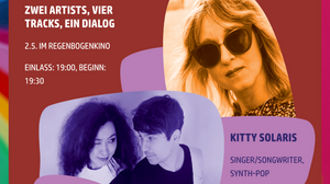 "KITTY SOLARIS + PITCHTUNER // SPLIT SINGLE MATES RELEASE PARTY" - im RegenbogenKino