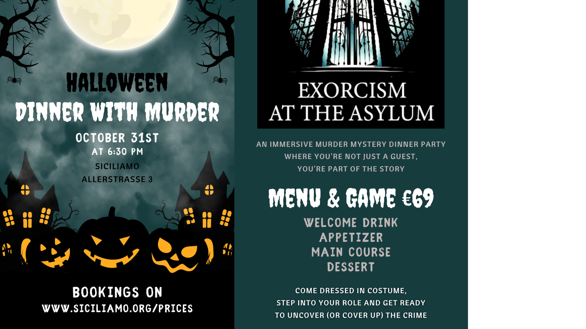 DINNER WITH MURDER: Exorcism at the Asylum