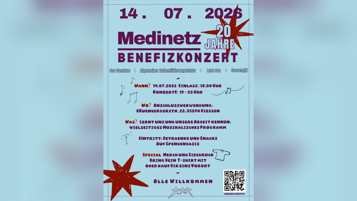 Benefizkonzert - 20 Jahre Medinetz