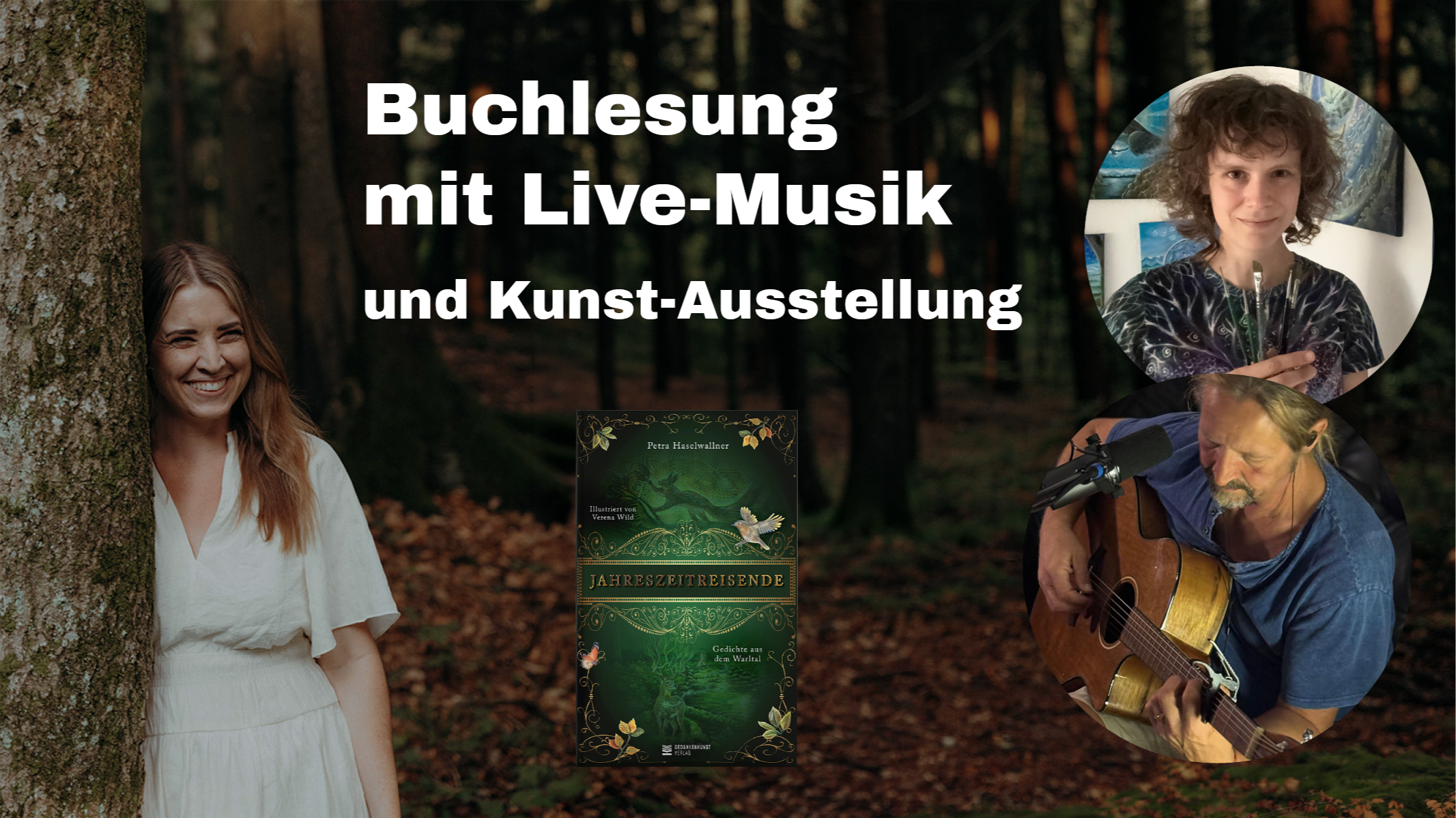 Lesung aus dem Gedichtband "Jahreszeitreisende" in Kombination mit Live-Musik