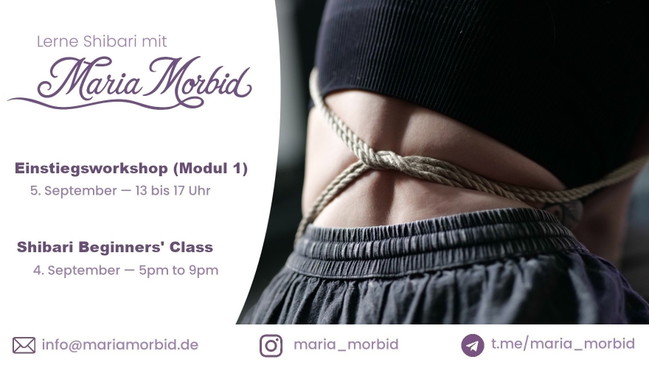 Shibari Einstiegsworkshop mit Maria Morbid