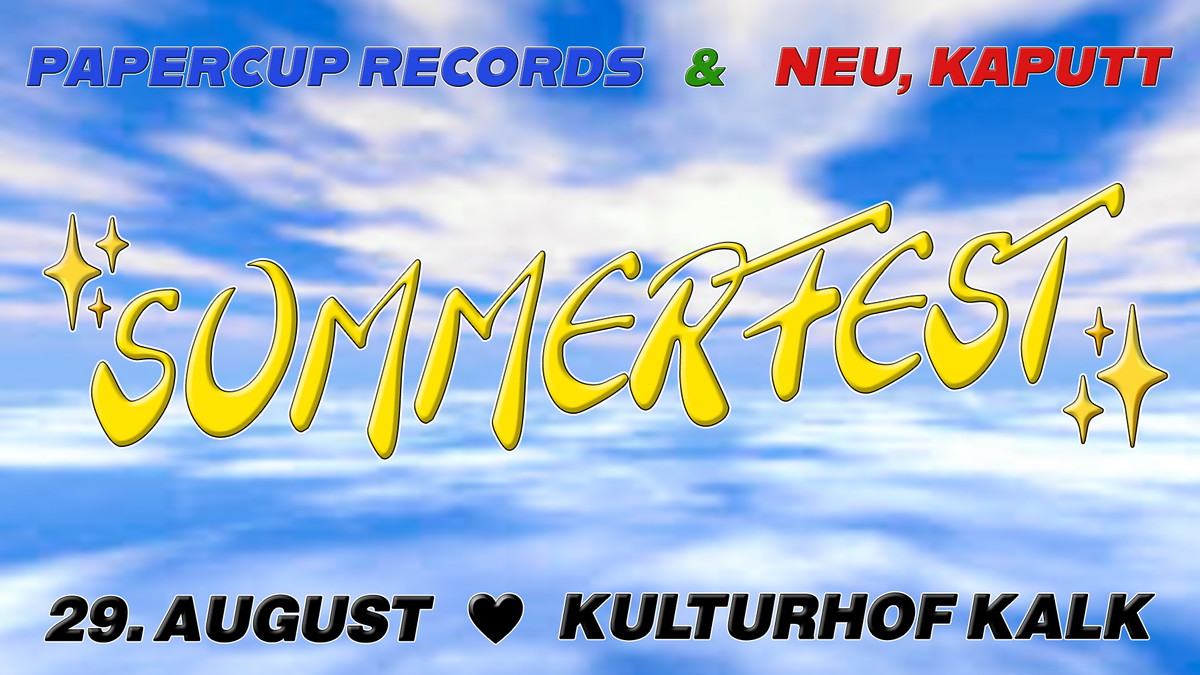 Titelbild der Veranstaltung Papercup & N,k Sommerfest