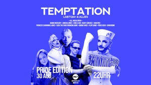 Temptation Pride Edition 30.8.25 CSD Münster, Bambi Mercury, Princess Charming Girls,  uvm