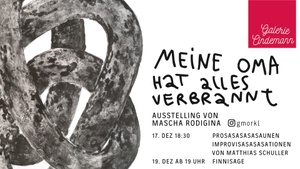 Meine Oma hat alles verbrannt Finnisage