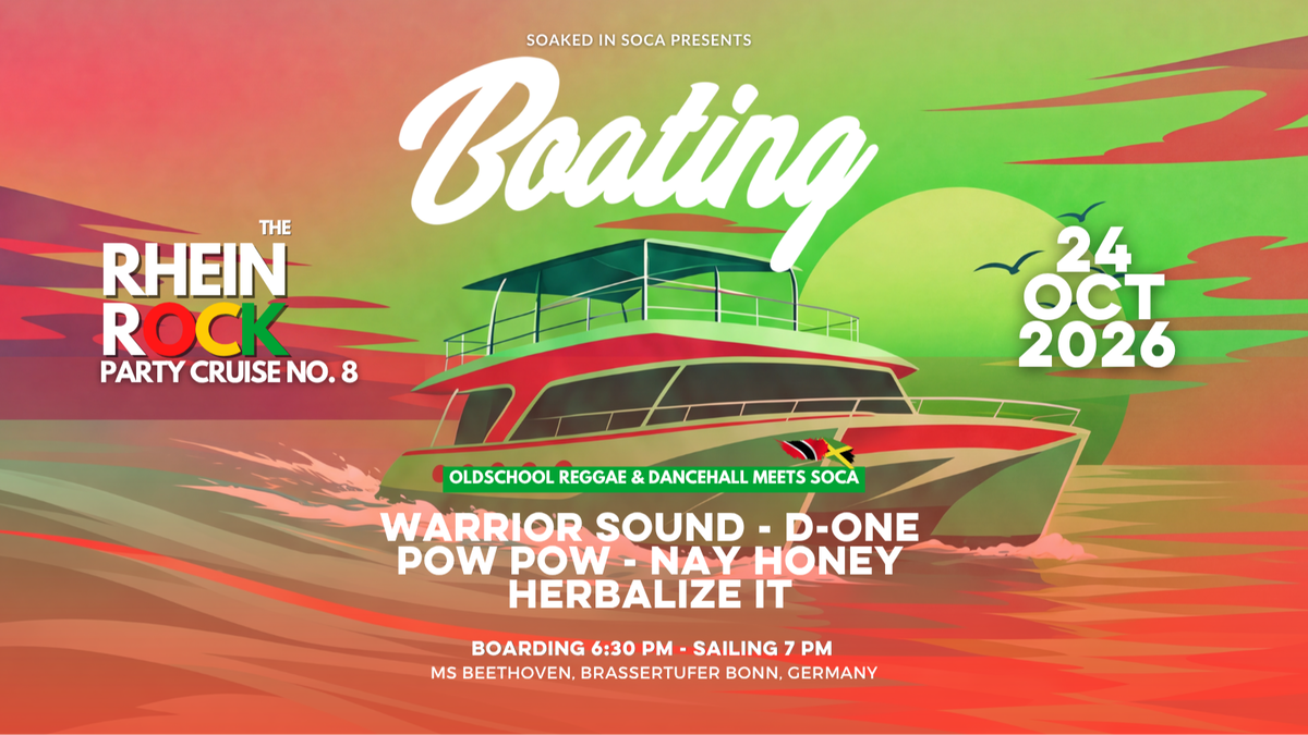 Titelbild der Veranstaltung Boating - Rhein Rock Party Cruise No.8